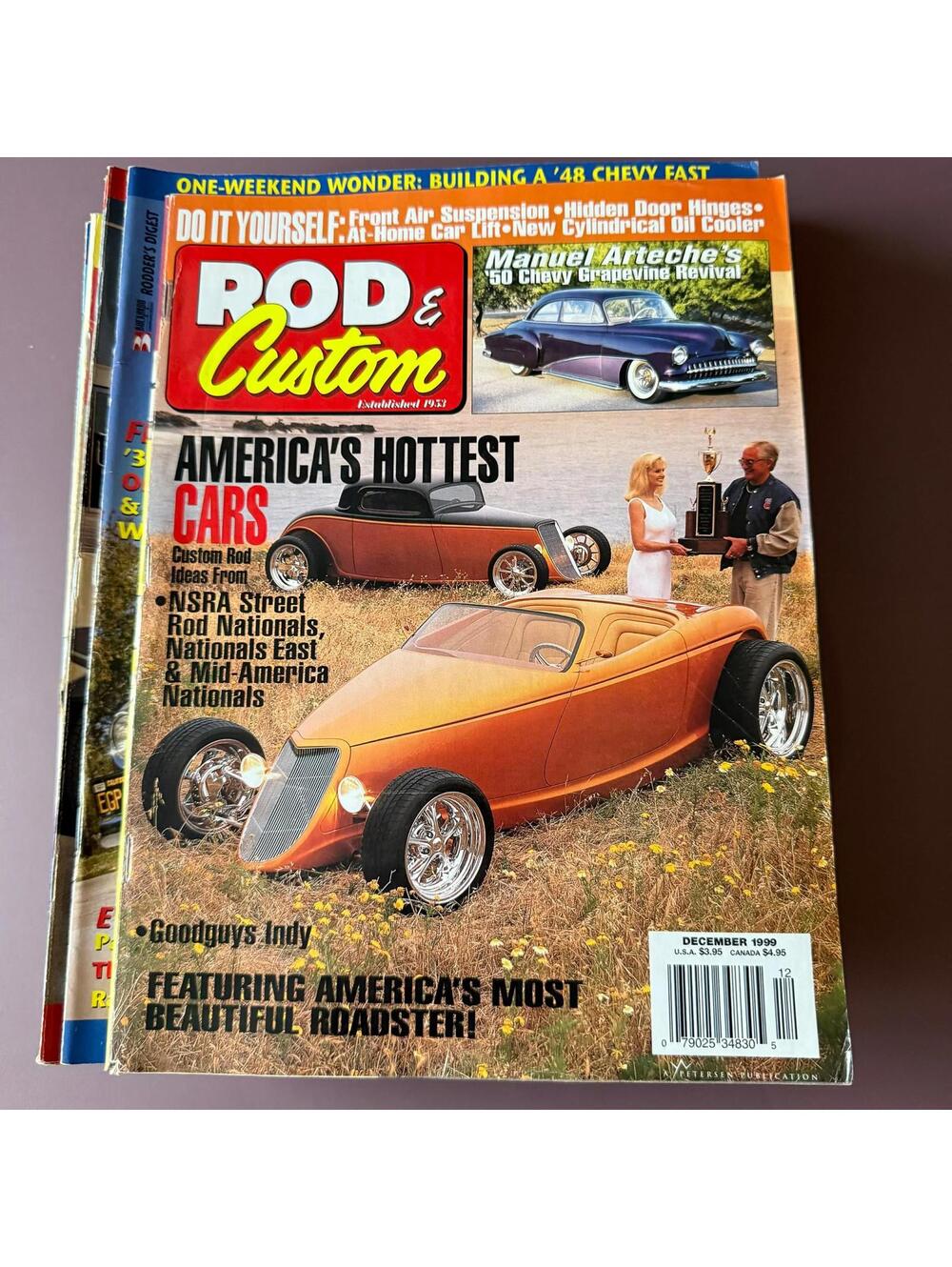 Vintage Hot Rodder Chevy Auto Magazine Custom Rodder B2